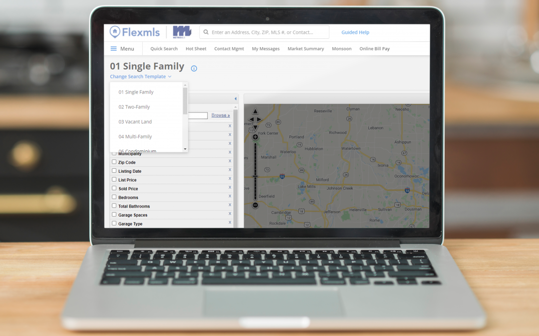 Easier Way to Change Your Property Search Template in Quick Search