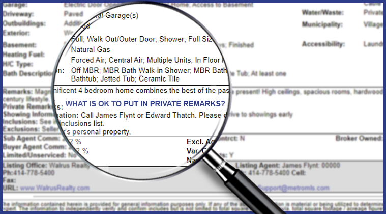 Realtors Must Honor What is Detailed in Listing Remarks