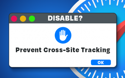 Disabling Prevent Cross-Site Tracking on Safari