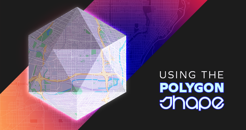 Image of a map in a polygon shape