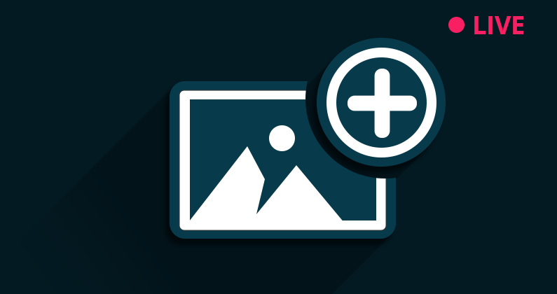 Image placeholder with an addition sign