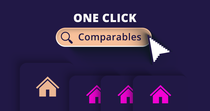 Vector houses in a row
