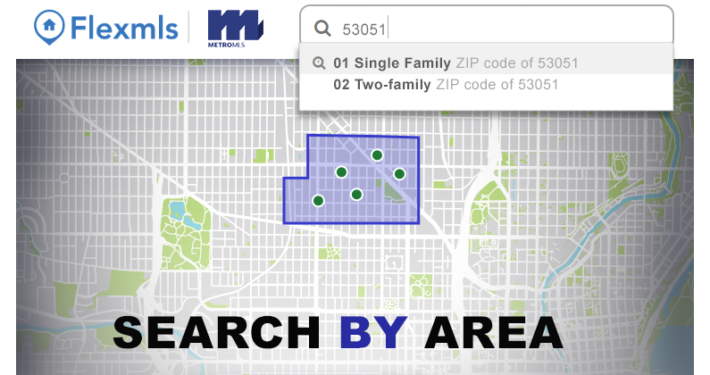 Screenshot of a ZIP code search from the Quick Launch