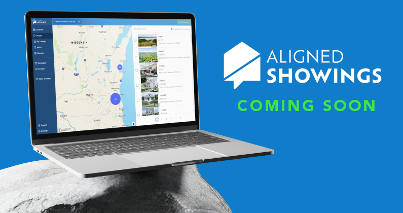 A laptop with Aligned Showings