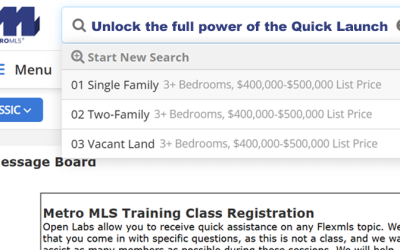 Unlock the Full Power of the Quick Launch Bar in Flexmls